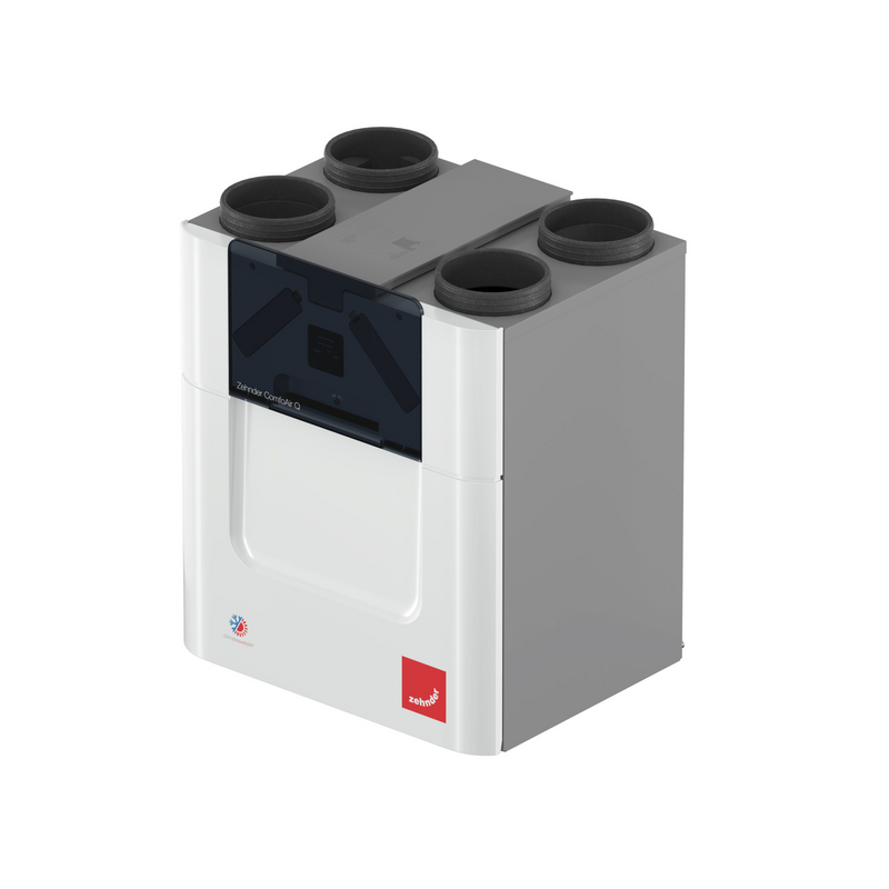 Zehnder_CSY_ComfoAirQFlatt_Cutout_Persp Comfo Air Q, cut-out plate, flat, straight,CA Q,