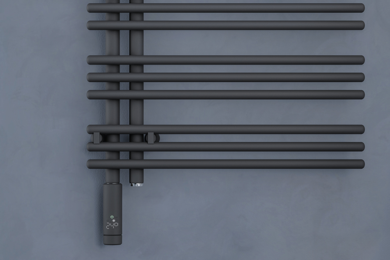 zehnder Yucca Asym, traffic Black, IHC, Bathroom